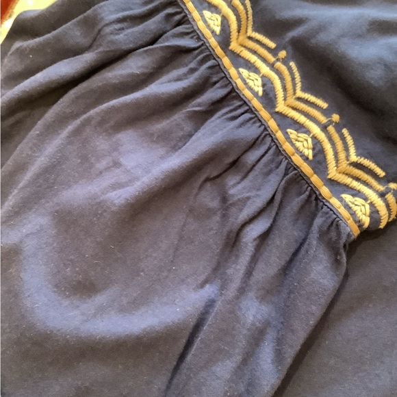 Johnny Was Embroidered Navy Tunic With Three Quarter Length Sleeves, Size 2X. - Picture 9 of 14